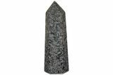 7.4" Polished, Indigo Gabbro Obelisk - Madagascar - #181472-1